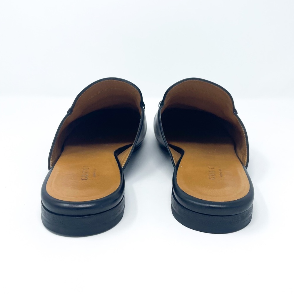 GUCCI Authenticated Princetown Black Leather Horsebit Loafer Mule 10.5 - Picture 7 of 11